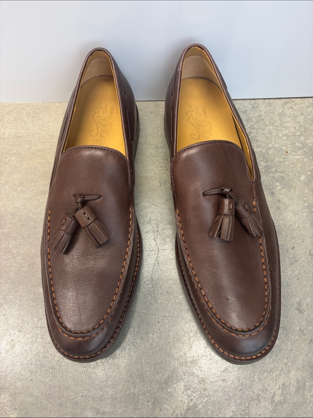 Sperry Men's Brown Leather Tassel Loafers Never Worn